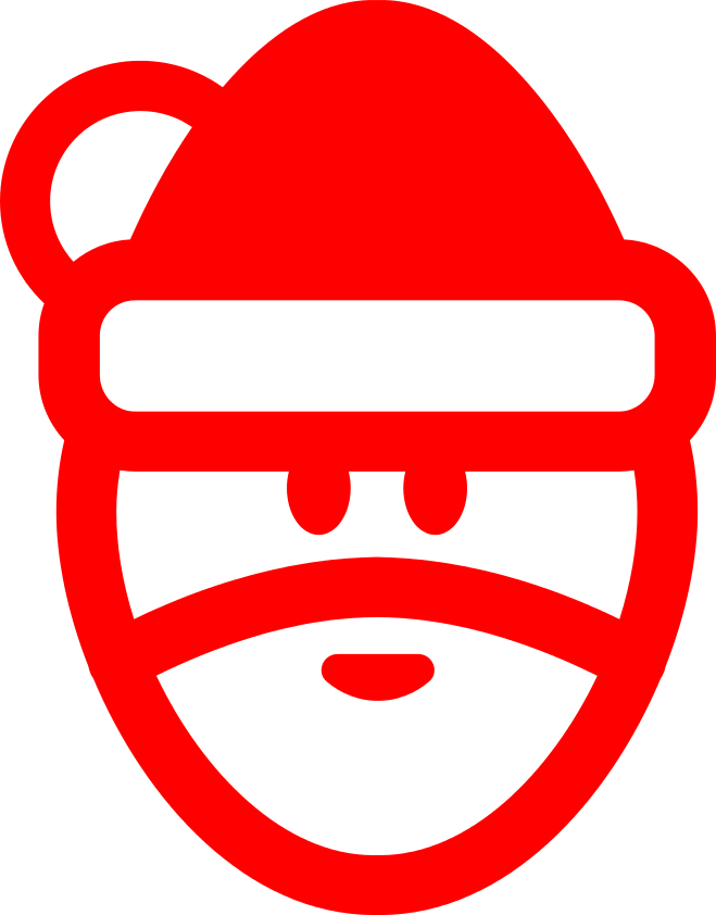 Santa Sign Cutout